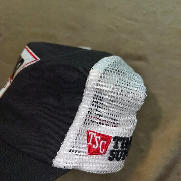 K Products Tractor Supply‎ TSC 1900 Adult Adjustable StrapBack White Mesh Hat - Picture 2 of 5